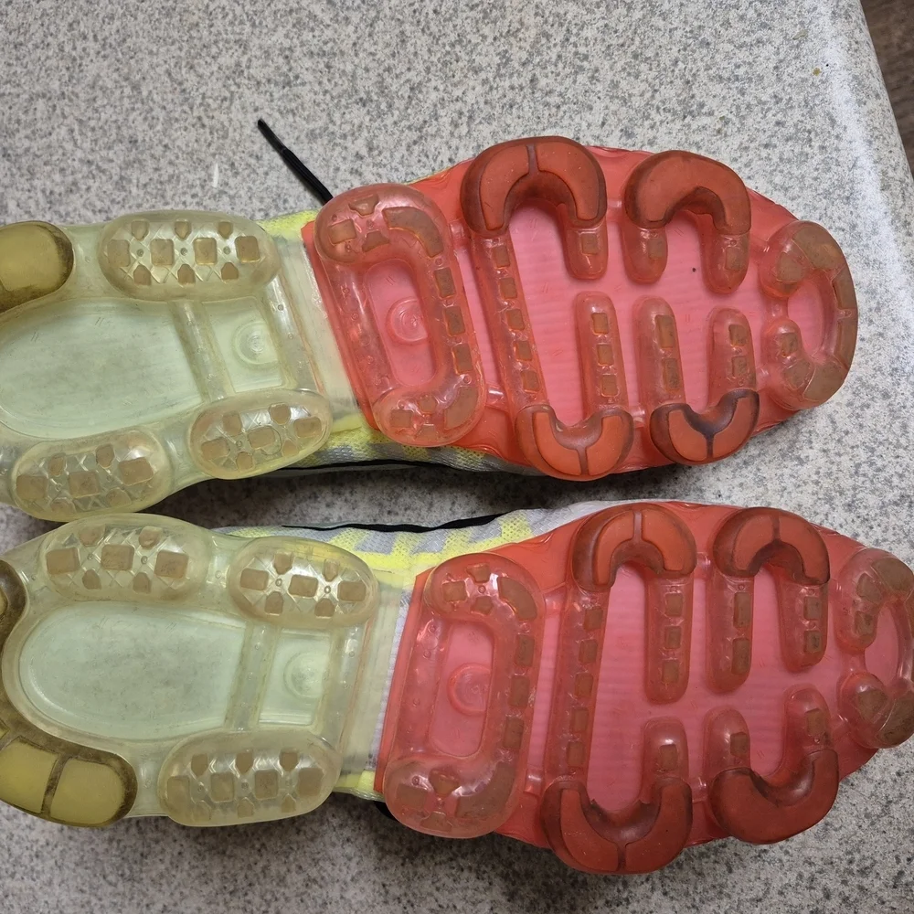 Nike Kids VaporMax Shoes - White and Orange